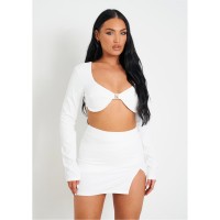 missy,empire,sleeve,underwired,bralet,with,clasp,detail,white