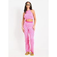 панталони,missy,empire,knit,flared,trousers,pink
