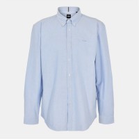 облекла,на,разпродажба,мъжки,ризи,boss,plain,long,sleeve,shirt,light,pstl,blue
