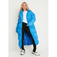 дамски,жилетки,missy,empire,waist,longline,puffer,coat,blue