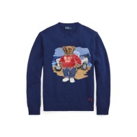ralph,lauren,men,s,bear,crew,neck,jumper,light,navy