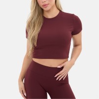 къса,блуза,дамски,топове,дамски,облекла,размер,i,saw,it,first,short,sleeve,crop,top,burgundy