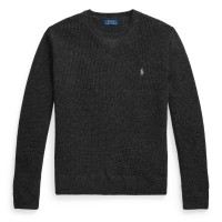 пуловер,мъжки,пуловери,polo,ralph,lauren,men,s,cotton,wool,crew,neck,jumper,dark,granite