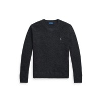 пуловер,мъжки,пуловери,polo,ralph,lauren,men's,cotton,wool,crew,neck,jumper,dark,granite