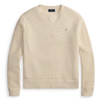 пуловер,мъжки,пуловери,polo,ralph,lauren,men,s,cotton,wool,crew,neck,jumper,andover,cream