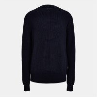пуловер,мъжки,пуловери,replay,men's,fisherman,cotton,crew,neck,jumper,navy