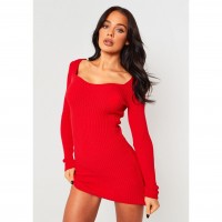 рокля,дамски,поли,и,рокли,missy,empire,knit,sweetheart,neckline,mini,dress,red