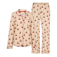 пижама,дамски,пижами,chelsea,peers,women's,cotton,long,sleeve,pyjama,set,cherry,stripes