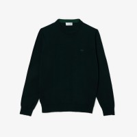 пуловер,мъжки,пуловери,lacoste,men,s,crew,neck,jumper,sinople