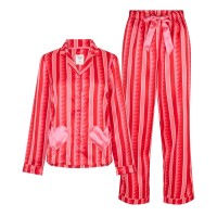 пижама,дамски,пижами,chelsea,peers,women's,satin,long,sleeve,pyjama,sets,pink,wiggle