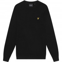 блуза,мъжки,пуловери,lyle,and,scott,merino,crew,knit,sweater,jet,black,z865