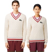 пуловер,облекла,на,разпродажба,мъжки,пуловери,lacoste,v,neck,cable,knit,jumper,lapland