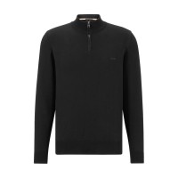 пуловер,мъжки,пуловери,boss,men's,padro,l,zipped,quarter,zip,jumper,black,001