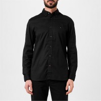 риза,с,дълъг,ръкав,мъжки,ризи,tommy,hilfiger,core,flex,long,sleeve,poplin,shirt,black,bds