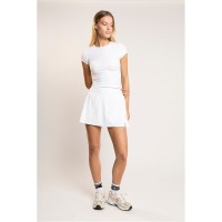 къса,блуза,дамски,топове,agon,white,scoop,neck,crop,top,white