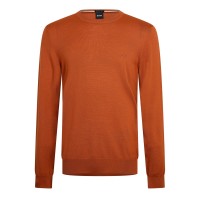 пуловер,мъжки,пуловери,boss,men's,hbb,botto,knitted,crew,jumper,dark,orange,809