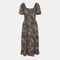 рокля,дамски,поли,и,рокли,ax,paris,multi,ditsy,printed,flutter,sleeve,midi,dress,multi