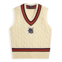 пуловер,мъжки,пуловери,polo,ralph,lauren,men,s,crew,neck,jumper,cream,combo