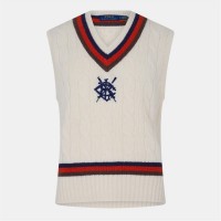 пуловер,мъжки,пуловери,polo,ralph,lauren,men's,crew,neck,jumper,cream,combo