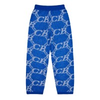 панталони,cole,buxton,monogram,knit,trousers,cobalt,blue