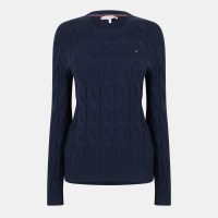 дамски,пуловер,дамски,плетени,дрехи,tommy,hilfiger,women,s,cable,knit,jumper,dark,night,navy