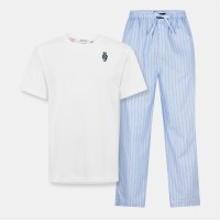 пижама,мъжки,пижами,polo,ralph,lauren,men's,bear,long,sleeve,pyjama,set,stripe,bear