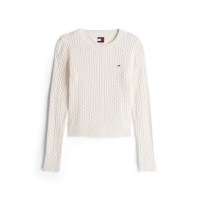 дамски,плетени,дрехи,tommy,jeans,tj,ess,cable,knit,ld54,ancient,white
