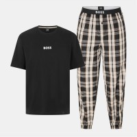 тениска,коледни,джунджурии,мъжки,пижами,boss,boss,easy,long,set,tshirt,10269540,black,003