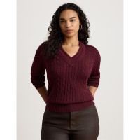 дамски,пуловер,lauren,by,ralph,lauren,women,s,meren,crew,neck,jumper,dark,garnet