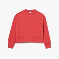 блуза,lacoste,oversized,cotton,sweatshirt,red