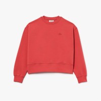блуза,дамски,горнища,с,качулка,дамски,ежедневни,облекла,lacoste,oversized,cotton,sweatshirt,red