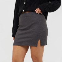 дамска,пола,дамски,облекла,размер,brave,soul,womens,mini,skirt,with,split,hem,detail,charcoal,marl
