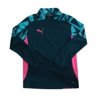 горнище,с,цип,дрехи,за,училище,разпродажба,puma,детски,якета,и,палта,детски,3/4,панталони,puma,individualfinal,1,4,zip,top,blue