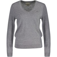 дамски,плетени,дрехи,gant,extrafine,lambswool,v,neck,cream,s,grey,melange