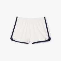 къси,панталони,дамски,къси,панталони,lacoste,cotton,terry,contrast,accent,shorts,cream