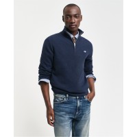 мъжки,пуловери,gant,extrafine,lambswool,half,zip,tartan,marine