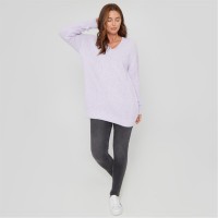 пуловер,дамски,плетени,дрехи,дамски,облекла,размер,be,you,you,cosy,v,neck,stretch,jumper,ld00,lilac