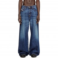 дънки,мъжки,дънки,diesel,men,s,wide,leg,jeans,mid,blue