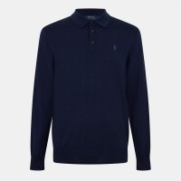 пуловер,мъжки,пуловери,polo,ralph,lauren,men's,merino,crew,neck,jumper,hunter,navy