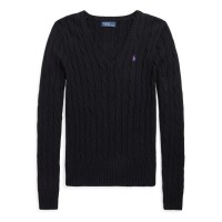 пуловер,дамски,плетени,дрехи,polo,ralph,lauren,kimberly,cable,knit,jumper,polo,black