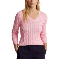 пуловер,дамски,плетени,дрехи,polo,ralph,lauren,kimberly,cable,knit,jumper,carmel,pink