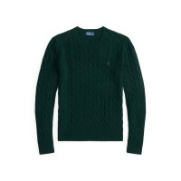 пуловер,дамски,плетени,дрехи,polo,ralph,lauren,women's,cable,knit,v,neck,jumper,college,green