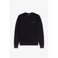 пуловер,мъжки,пуловери,fred,perry,crew,neck,jumper,black,102
