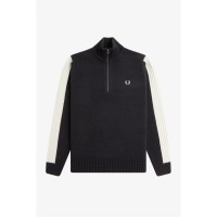 мъжки,пуловери,fred,perry,fred,knit,half,zip,sn61,black,102
