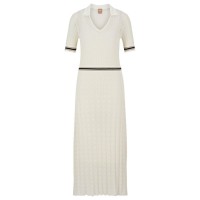 рокля,boss,faselia,knitted,dress,white