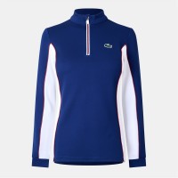 блуза,дамски,плетени,дрехи,lacoste,sweatshirt,ld99,methylene,white