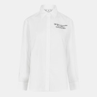 дамска,риза,с,дълъг,ръкав,off,white,women,s,long,sleeve,dress,shirt,white,black