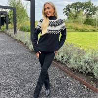 пуловер,дамски,плетени,дрехи,ax,paris,knitted,jumper,black