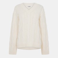 дамски,пуловер,4th,and,reckless,women,s,jordan,v,knitted,crew,neck,jumper,cream