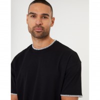плетена,блуза,threadbare,men,s,triangle,knitted,top,black